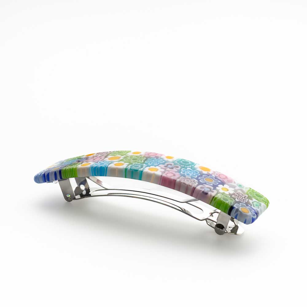 Ercole-Moretti-Audrey-collection-fermacapelli-in-murrine-glass-hair-clip-barrette-charlize-10225FC_200_1.jpg Fermacapelli rettangolare Charlize in murrine - immagine 1
