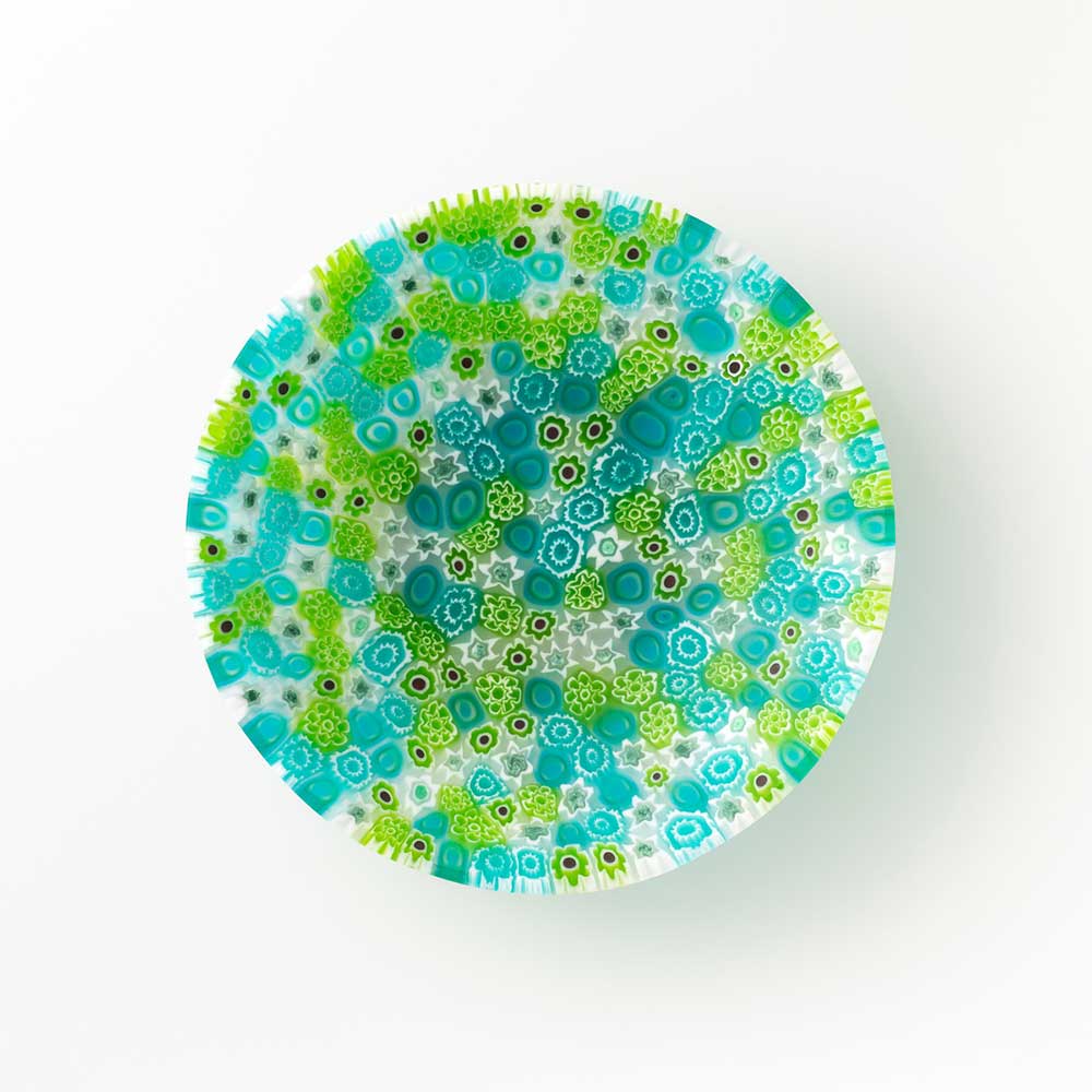 Ercole-Moretti-Classic-collection-ciotola-con-murrine-in-vetro-di-Murano-glass-murrina-bowl-barena-Basic_105_211_2.jpg Ciotola Barena in murrine multicolor ø 10,5 cm - immagine 1