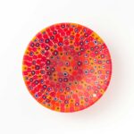 Crimson Bouquet bowl in red Millefiori Murano Glass ø 10.5 cm