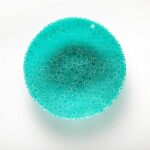 Lagoon bowl in turquoise Millefiori Murano glass ø 13 cm