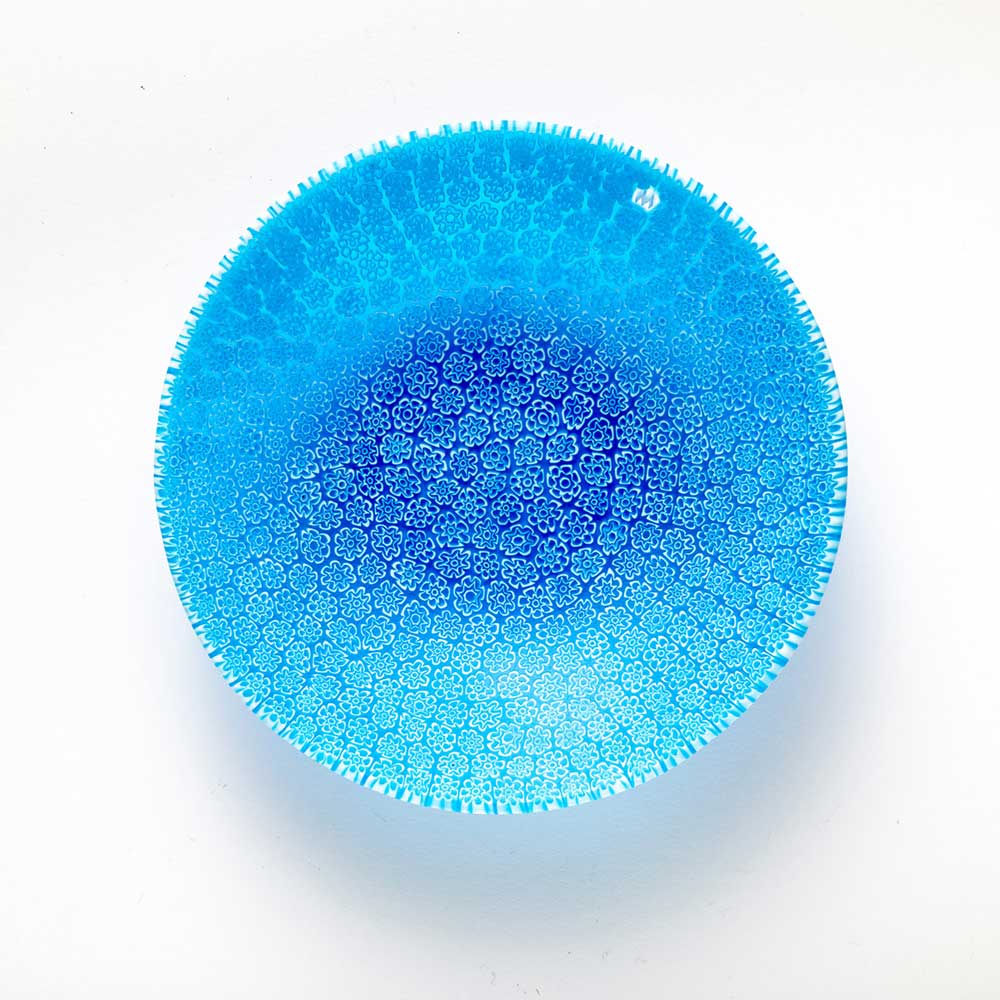 Ercole-Moretti-Classic-collection-ciotola-con-murrine-in-vetro-di-Murano-glass-murrina-bowl-oceanic-essence-Basic_13C_49_2.jpg Ciotola Oceanic Essence in murrine azzurre ø 13 cm - immagine 1