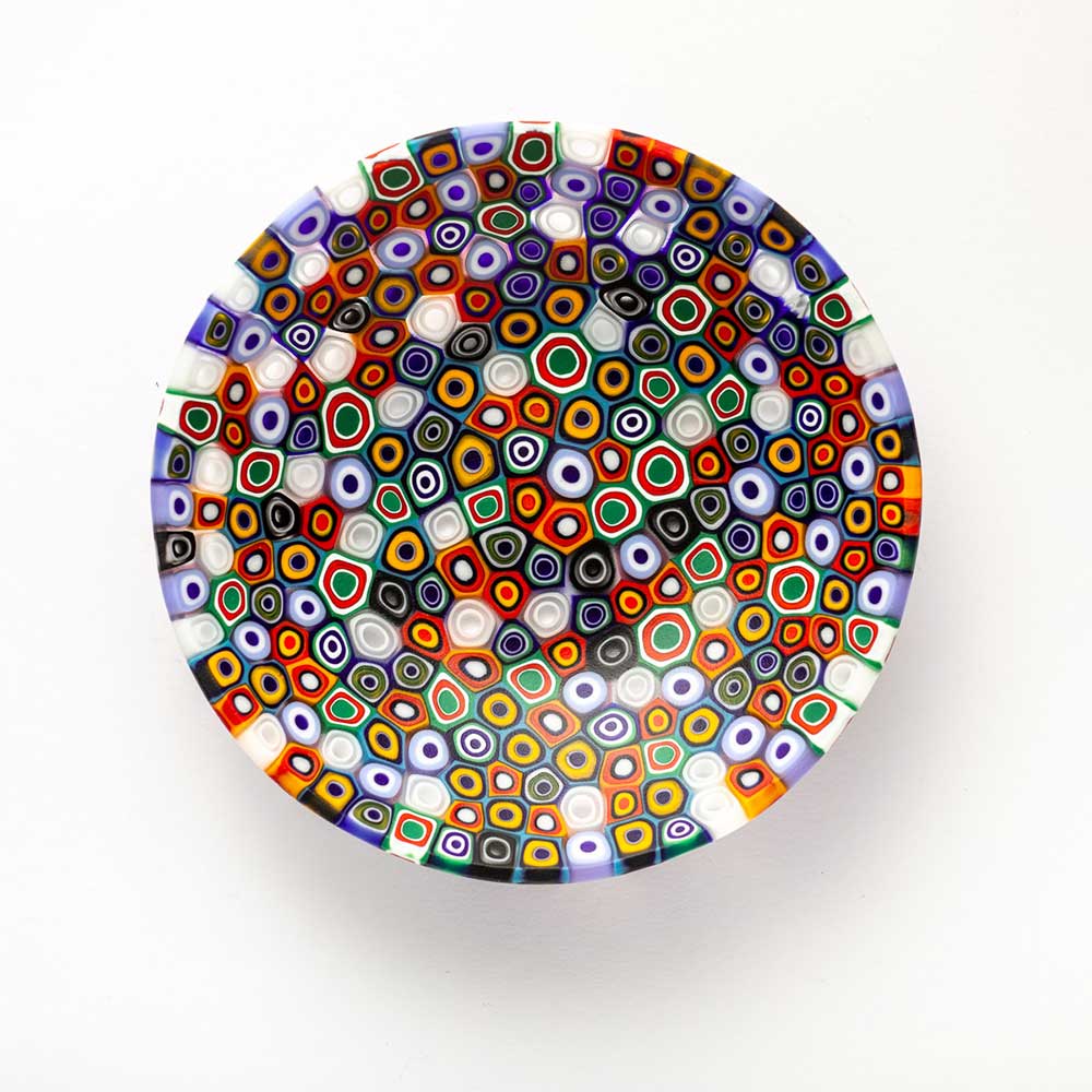 Ercole-Moretti-Classic-collection-ciotola-con-murrine-in-vetro-di-Murano-glass-murrina-bowl-visionary-eyes-Basic_105_001_2.jpg Ciotola Visionary Eyes in murrine multicolor ø 10,5 cm - immagine 1