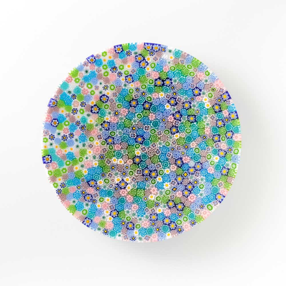 Ercole-Moretti-Classic-collection-piatto-con-murrine-in-vetro-di-Murano-glass-murrina-plate-charlize-Basic_19_200_2.jpg Piatto Charlize in murrine multicolor ø 19 cm - immagine 1