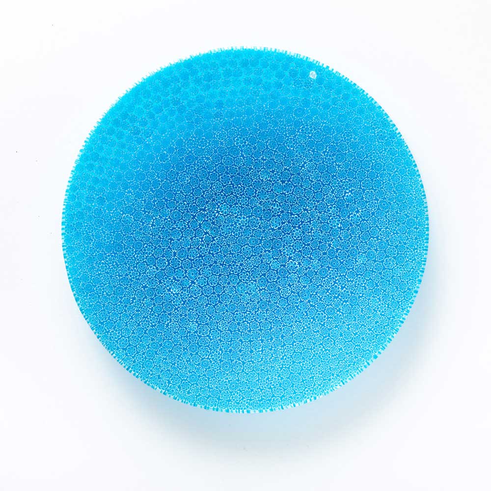 Ercole-Moretti-Classic-collection-piatto-con-murrine-in-vetro-di-Murano-glass-murrina-plate-oceanic-essence-Basic_24_49_2.jpg Oceanic Essence plate in blue Millefiori Murano glass ø 24 cm - Image 1