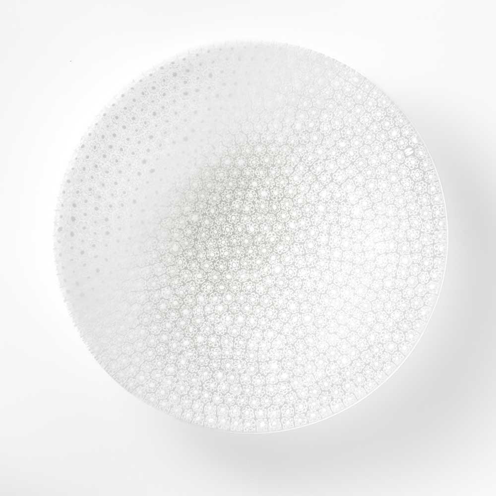 Ercole-Moretti-Classic-collection-piatto-con-murrine-in-vetro-di-Murano-glass-murrina-plate-soft-grace-Basic_24_46_2.jpg Piatto Soft Grace in murrine bianche ø 24 cm - immagine 1