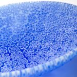 Sky Whisper oval bowl in blue Millefiori Murano glass10.5 x 7.5 cm - Image 3