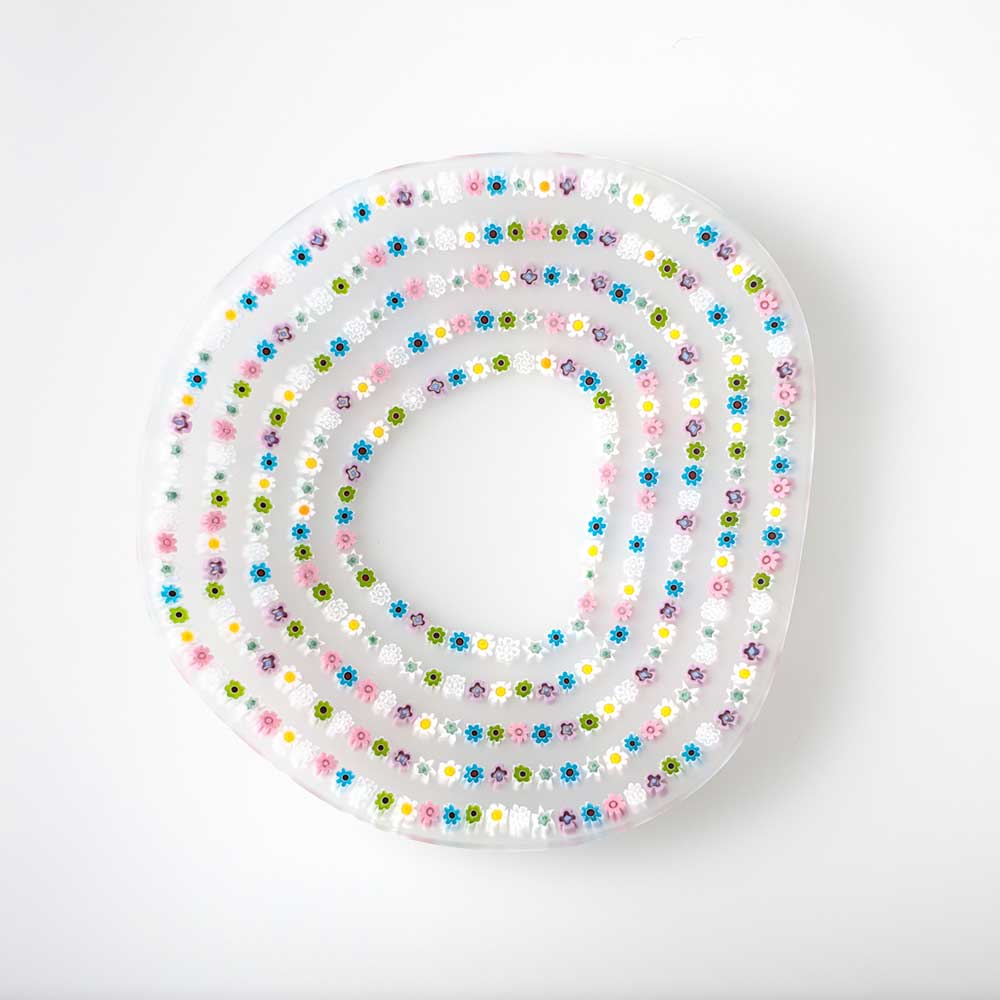 Ercole-Moretti-Design-collection-piatto-di-design-in-vetro-di-Murano-glass-designer-plate-Circles_19_200_2.jpg Piatto Circles d'eau in murrine multicolor ø 19 cm - immagine 1