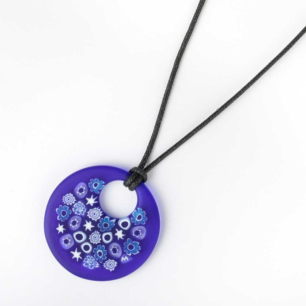 Ercole-Moretti-Frame-collection-pendente-in-murrine-in-vetro-di-Murano-glass-pendant-Pleiades-10271_B_1.jpg Pleiades round pendant in Millefiori Murano glass - Image 1