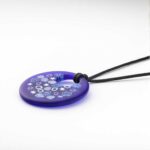 Pleiades round pendant in Millefiori Murano glass - Image 2