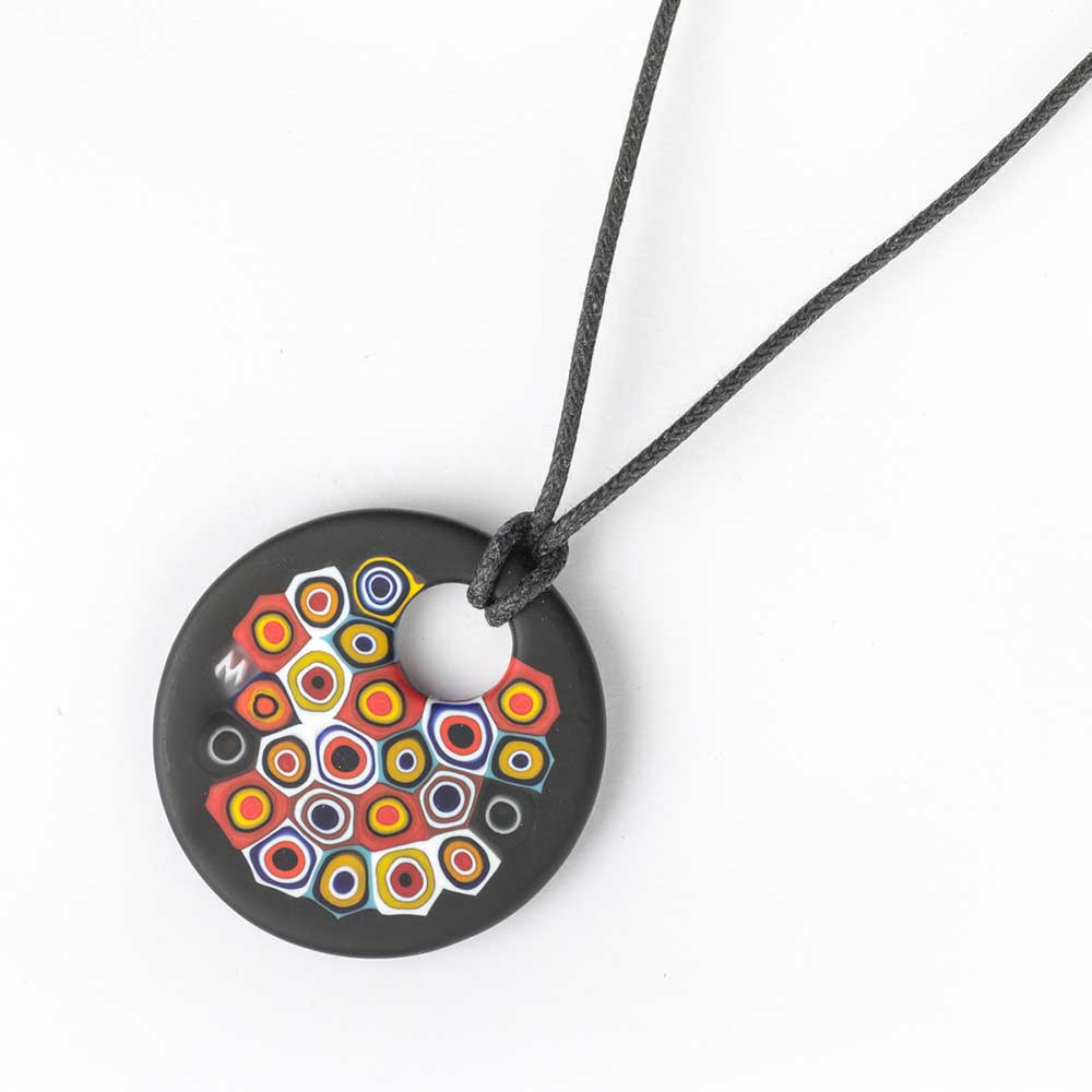 Ercole-Moretti-Frame-collection-pendente-in-murrine-in-vetro-di-Murano-glass-pendant-Visionary-Eyes-10271_001_1.jpg Visionary Eyes round pendant in Millefiori Murano glass - Image 1