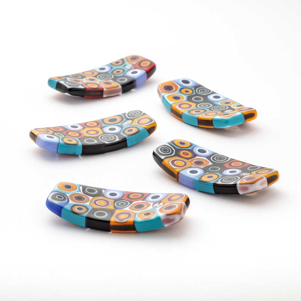 Ercole-Moretti-Hashioki-collection-poggia-bacchette-in-murrine-glass-chopstick-holders-visionary-eyes-10351_SET5_001_1.jpg Set 5 poggia bacchette Visionary Eyes in murrine - immagine 1