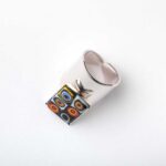 Adjustable silvery Stanley ring with 6 multicolor Millefiori Murano glass - immagine 2