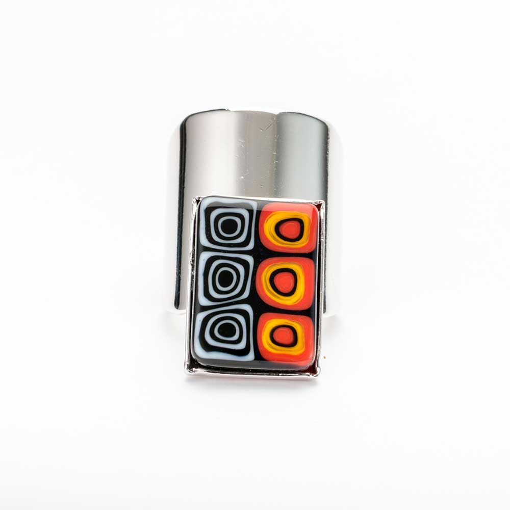 Ercole-Moretti-Madame-collection-anello-con-murrine-in-vetro-di-Murano-glass-adjustable-ring-Virtual-Reality-10153AN_M3_1.jpg Anello Virtual Reality argentato regolabile con 6 murrine multicolor - immagine 1