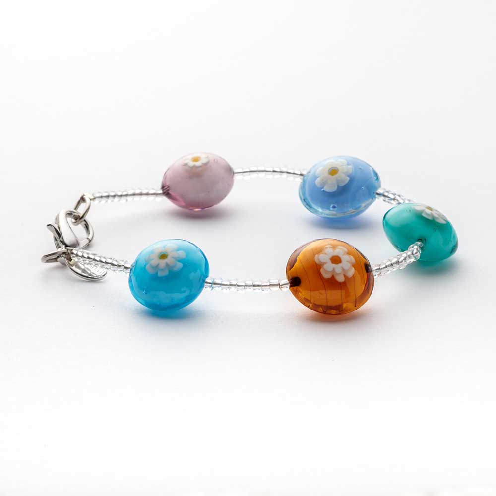 Ercole-Moretti-Murano-Charms-collection-bracciale-in-vetro-di-murano-glass-bracelet-Marguerite-202417_BR_MIX_1.jpg Bracciale Marguerite con perle multicolor - immagine 1