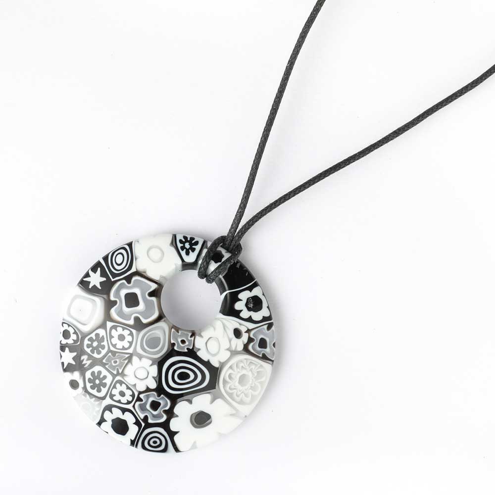 Ercole-Moretti-Round-collection-pendente-in-murrine-in-vetro-di-Murano-glass-pendant-Piano-10393_BW_1.jpg Pendente rotondo Piano in murrine - immagine 1