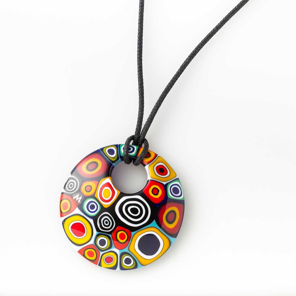 Ercole-Moretti-Round-collection-pendente-in-murrine-in-vetro-di-Murano-glass-pendant-Visionary-Eyes-10393_001_1.jpg Pendente rotondo Visionary Eyes in murrine - immagine 1