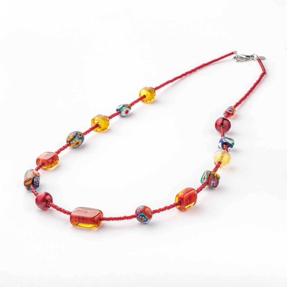 Ercole-Moretti-Venetian-Decollete-collection-collana-in-perle-in-vetro-di-Murano-pearl-glass-necklace-Cindy-202310_70_1.jpg Collana Cindy rossa 70 cm - immagine 1