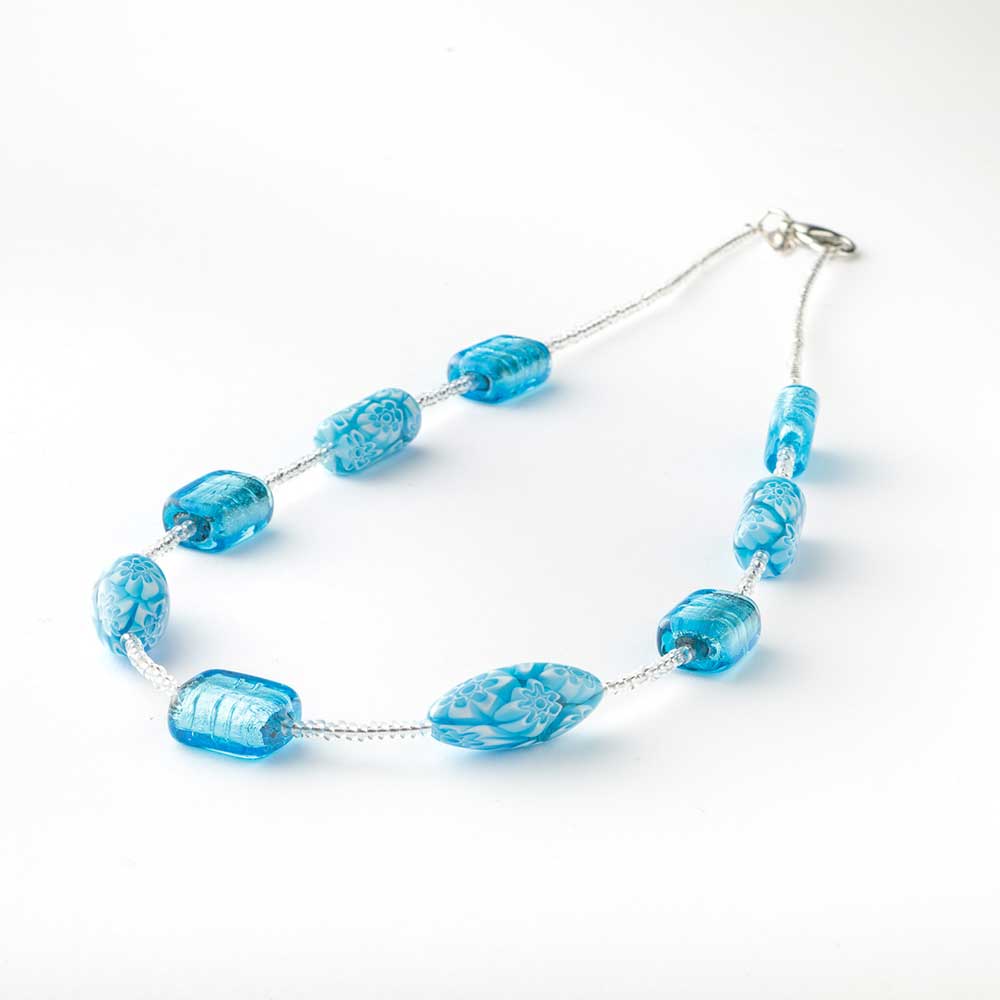 Ercole-Moretti-Venetian-Decollete-collection-collana-in-perle-in-vetro-di-Murano-pearl-glass-necklace-Loving-Alien-202309_50_A_1.jpg Loving Alien light blue Murano glass necklace 50 cm - Image 1
