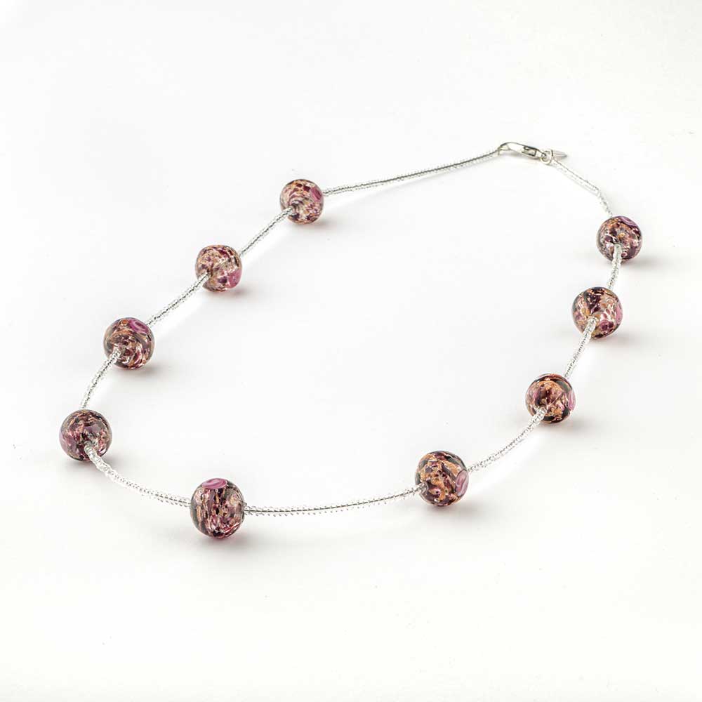 Ercole-Moretti-Venetian-Decollete-collection-collana-in-perle-in-vetro-di-Murano-pearl-glass-necklace-Rose-Garden-202402_70_8_1.jpg Collana Rose Garden viola 70 cm - immagine 1