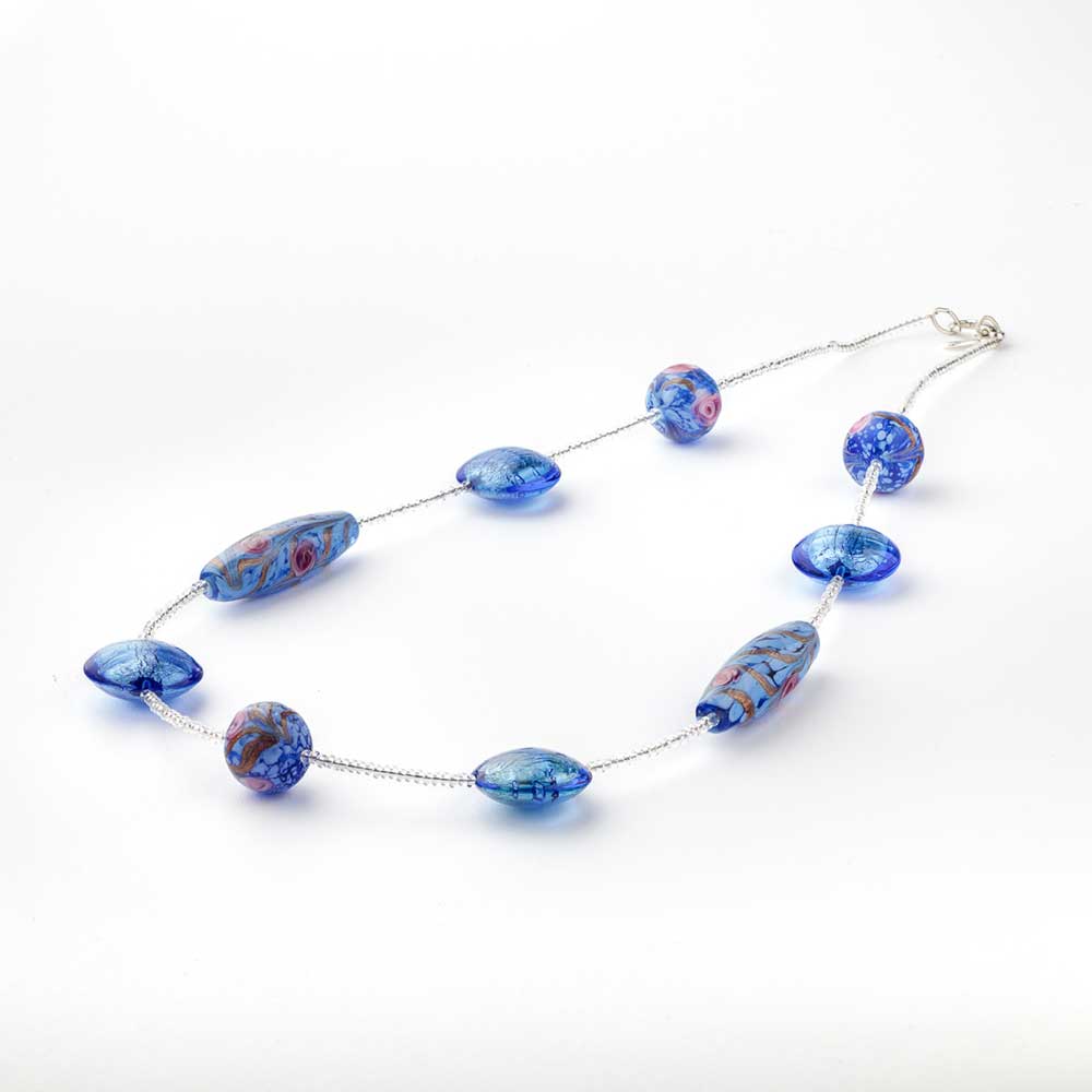 Ercole-Moretti-Venetian-Decollete-collection-collana-in-perle-in-vetro-di-Murano-pearl-glass-necklace-Space-Paradise-202315_60_B_1.jpg Space Paradise blue Murano glass necklace 60 cm - Image 1