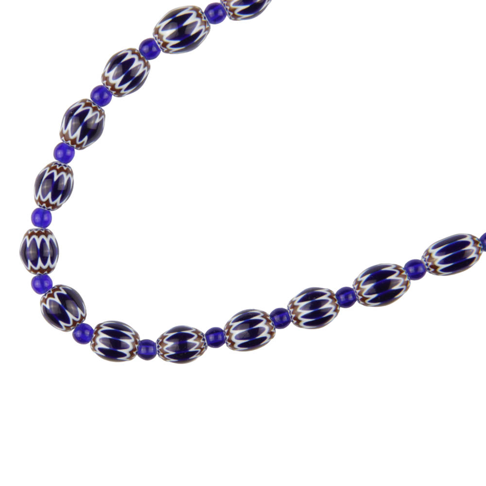 Vintage necklace with blue Rosetta beads 50 cm - Image 1