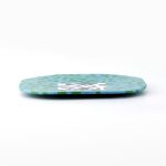 Piatto Asia D in murrine millefiori turchesi 20x20 cm - immagine 2