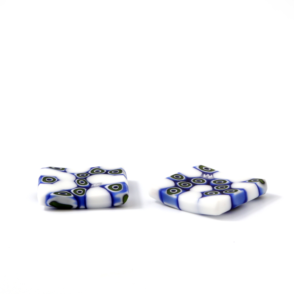 Ercole-Moretti-Design-collection-poggia-bacchette-in-murrine-glass-chopstick-holders-Design-D_chop_4_1 Asia D set of 2 chopstick rests in Millefiori Murano glass - Image 1