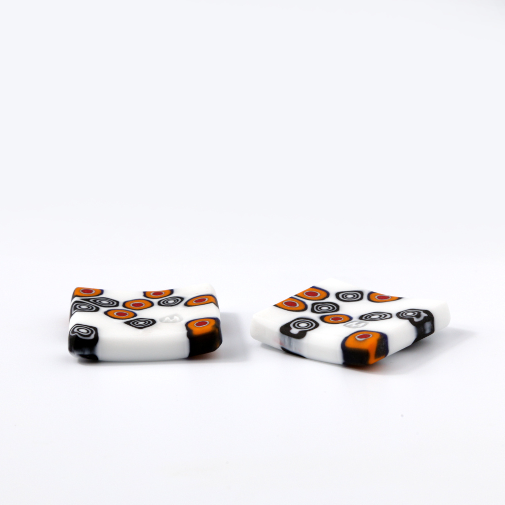 Ercole-Moretti-Design-collection-poggia-bacchette-in-murrine-glass-chopstick-holders-Design-E_chop_5_1 Asia E set of 2 chopstick rests in Millefiori Murano glass - Image 1