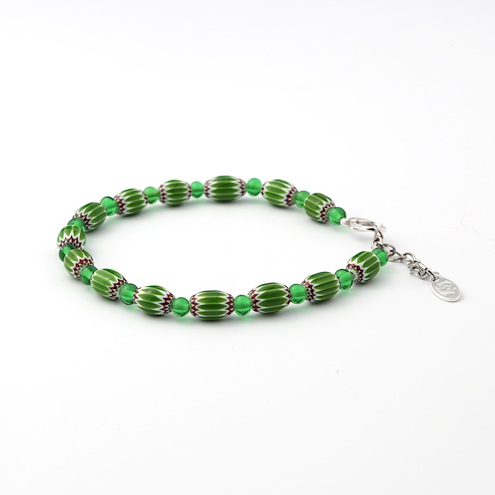 Rosetta_GR_BR_2 Bracciale Rosetta verde - immagine 1